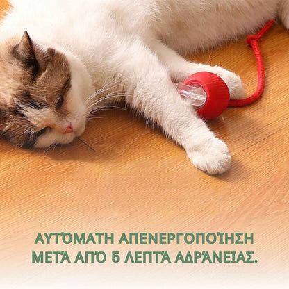 Έξυπνη και διαδραστική μπάλα για τη γάτα σας – Φορτίζει μέσω USB