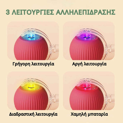 Έξυπνη και διαδραστική μπάλα για τη γάτα σας – Φορτίζει μέσω USB