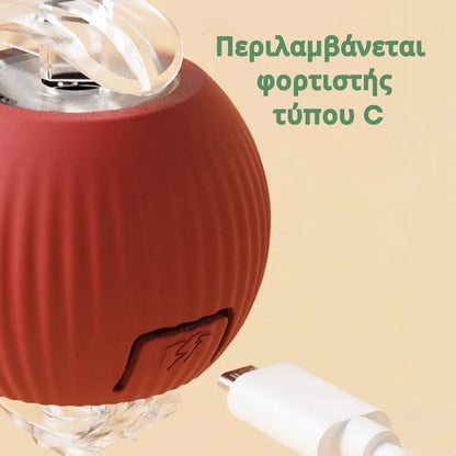 Έξυπνη και διαδραστική μπάλα για τη γάτα σας – Φορτίζει μέσω USB